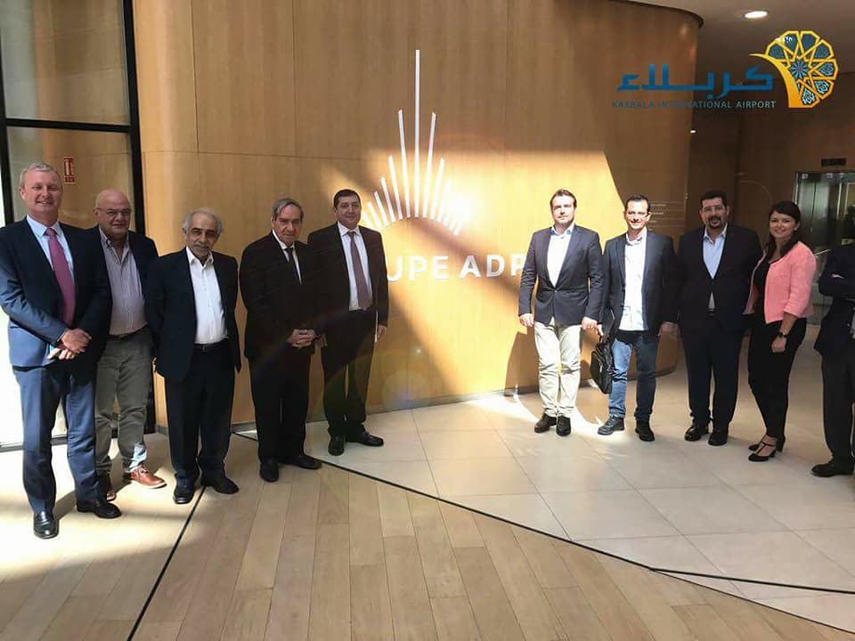 مطار كربلاء الدولي يتعاقد مع شركة ADPI الفرنسية لتولي الجانب الاستشاري في الحقل الجوي بالمشروع