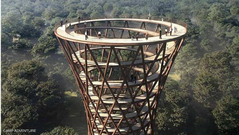 الدنمارك تشيد ناطحة سحاب خشبية وسط غابة