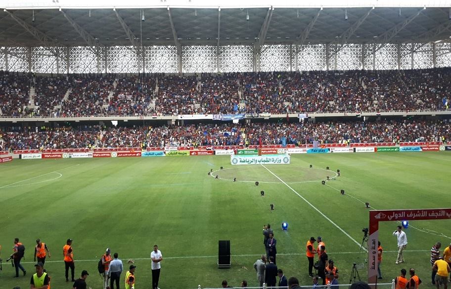 شرطة كربلاء تشارك في تأمين حفل افتتاح ملعب النجف