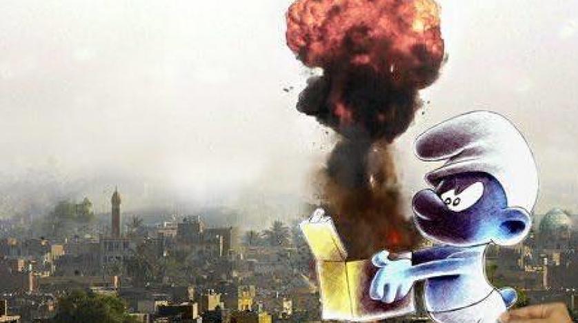 فنان عراقي يستعين برسومات كارتونية لتجميل صور بلاده