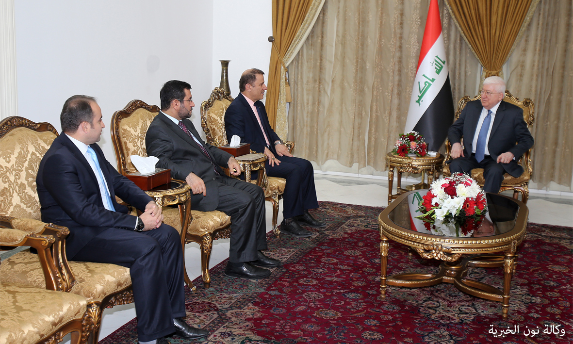 معصوم يؤكد خلال لقائه وفدا كرديا على اتباع السياقات القانونية في الاعتراض