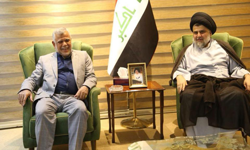 بالصورة: الصدر والعامري يبحثان تشكيل الحكومة المقبلة