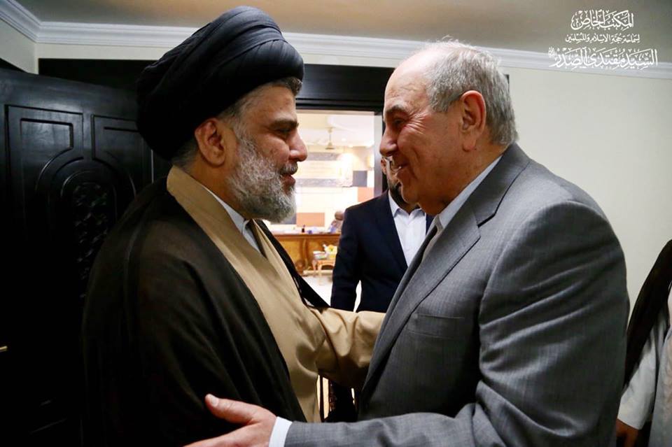 بالصوره:الصدر وعلاوي يتفقان على الاسراع بتشكيل الحكومة والابتعاد عن التخندقات والاصطفافات