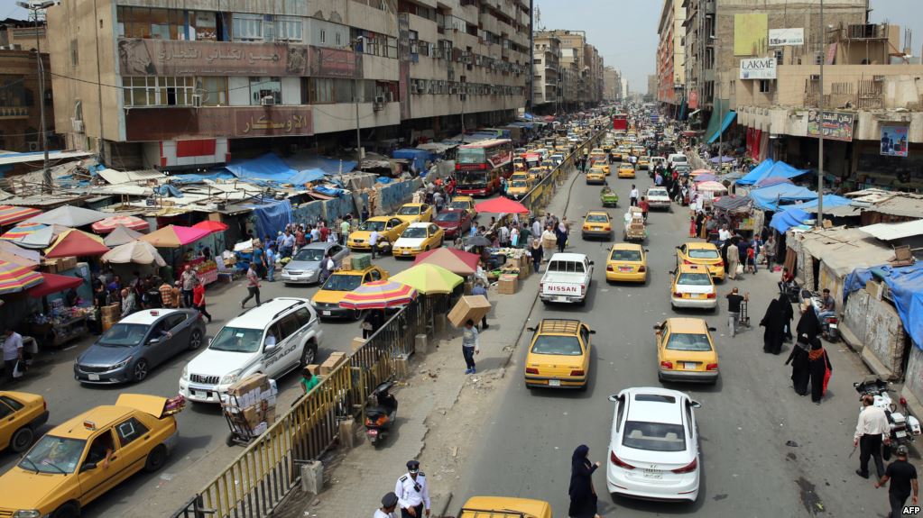 جرحى في انفجار بسوق في بغداد