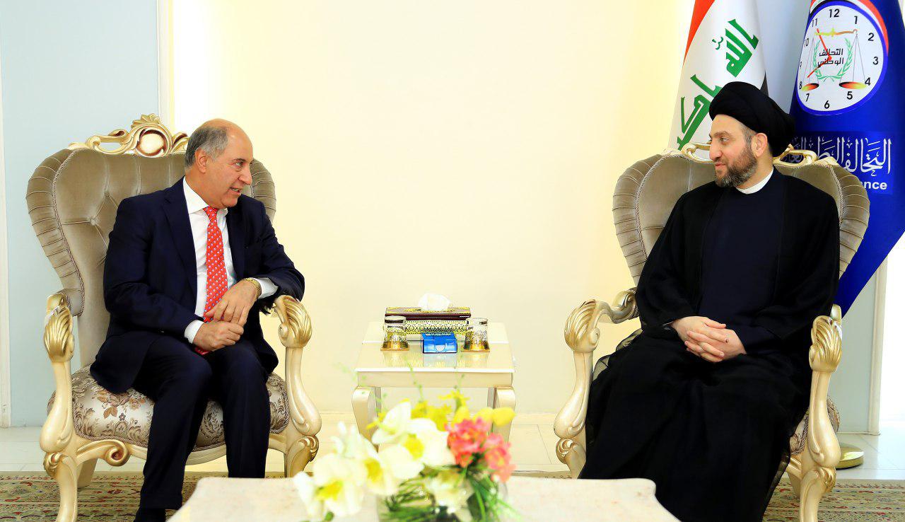 الحكيم يدعو خلال لقائه وزير الموارد المائية الى اقامة مشاريع التبطين والارواء