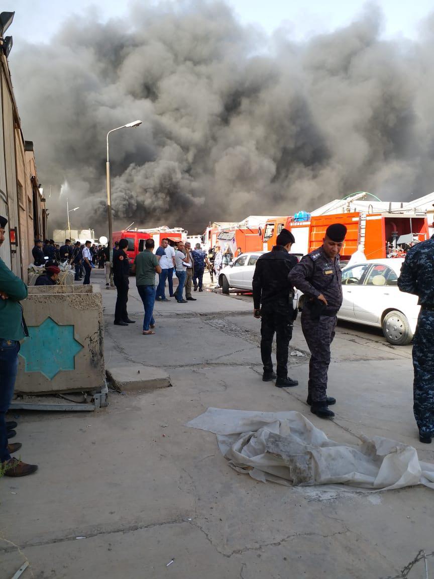 بالفيديو.. الحريق الذي طال صناديق الاقتراع في بغداد