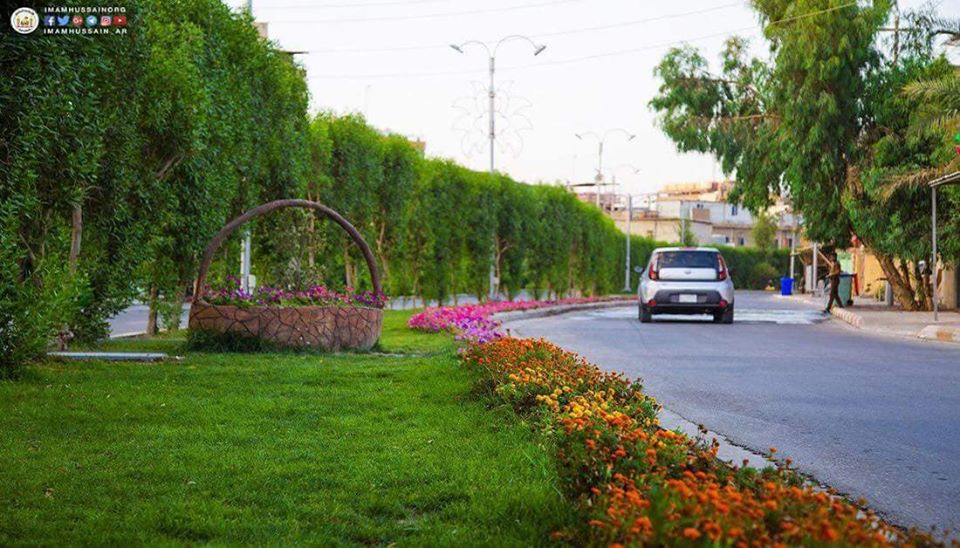 شاهد بالصور :شارع محمد الامين النموذجي وسط كربلاء انجاز العتبه الحسينيه المقدسة