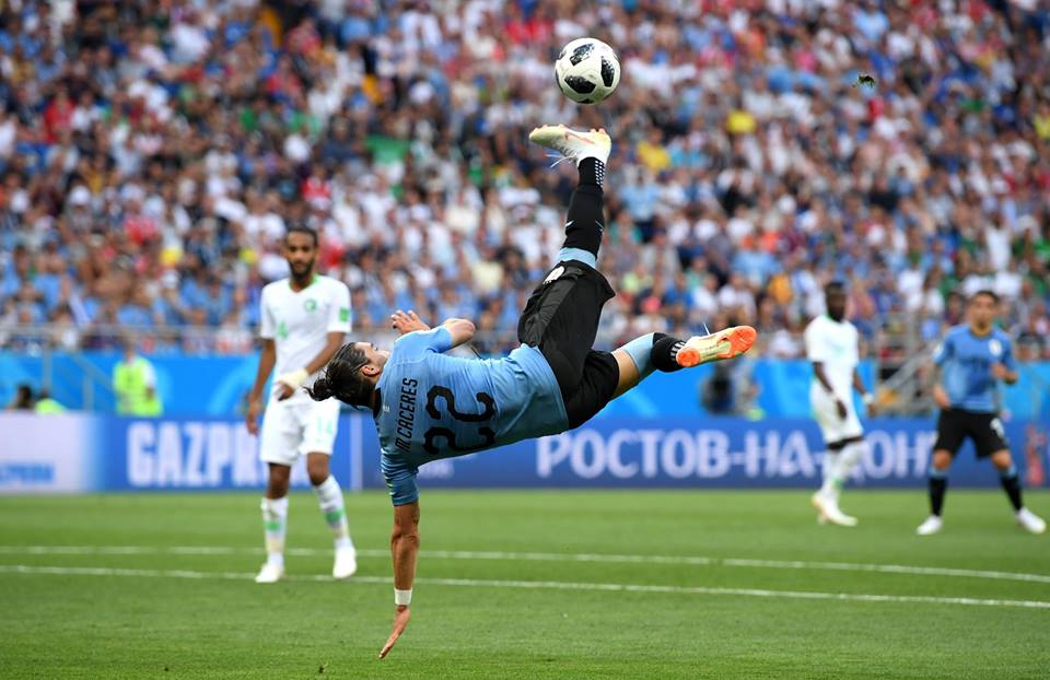 بالصور.. اورغواي تقصي السعودية من مونديال روسيا