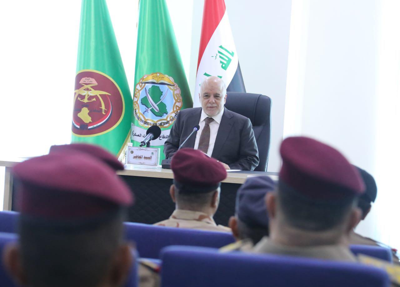 العبادي: هناك جماعات استغلت الحرب على داعش لخزن السلاح من اجل تهديد الدولة