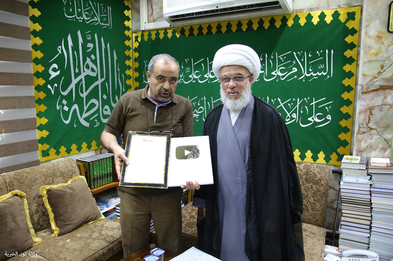 يوتيوب يمنح اعلام العتبة الحسينية الدرع الفضي