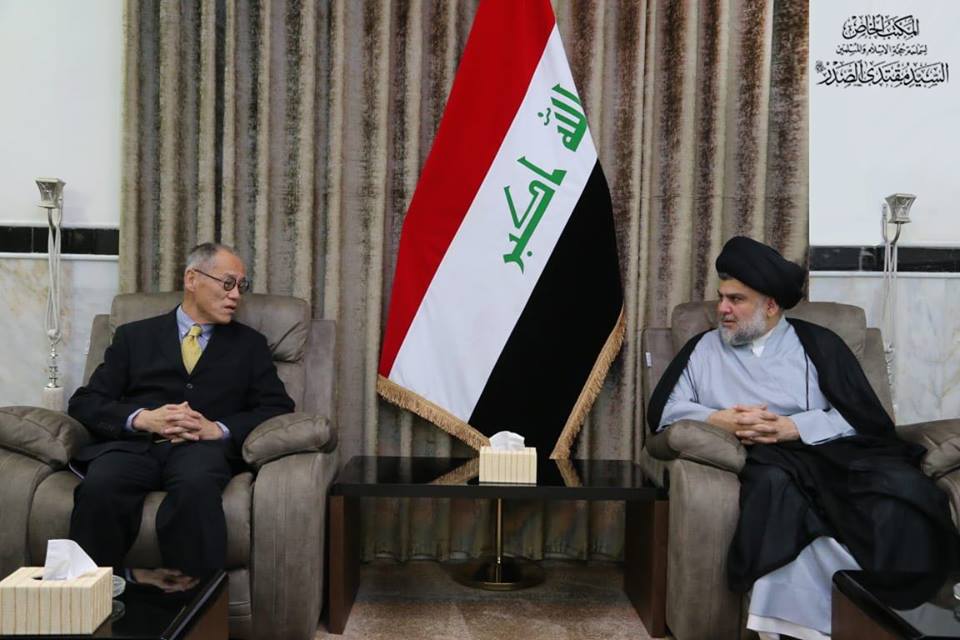 السفير الياباني يعرض على الصدر تجربة بلاده بعد الحرب