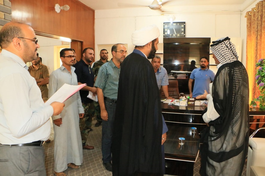 رئيس اللجنة العليا لدعم الحشد الشعبي بالوقف الشيعي  يستقبل عدداً من الجرحى الإبطال ويوجه بضرورة الإسراع في انجاز معاملات علاجهم