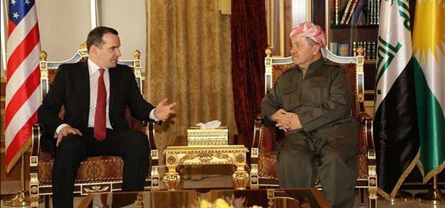 ماكغورك يؤكد للبارزاني استمرار الولايات المتحدة بمساعدة العراق وكردستان