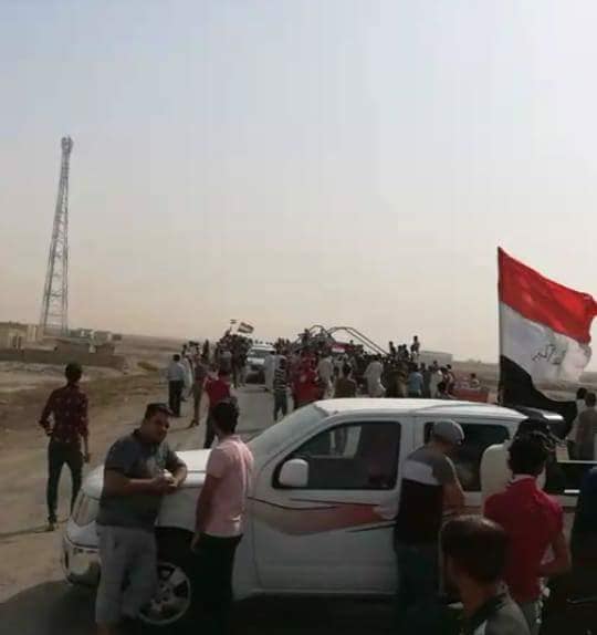 بالفيديو.. الاحتجاجات تقطع اغلب شوارع البصرة