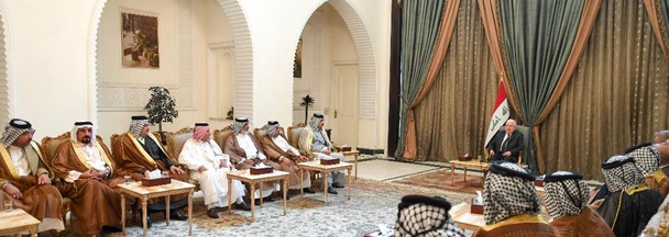 الرئيس معصوم يستقبل وفدا من عشائر البصرة ويوعدهم بحل كل شي!