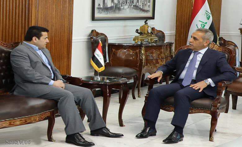 رئيس مجلس القضاء الأعلى يبحث مع وزير الداخلية حفظ الأمن وحماية التظاهرات