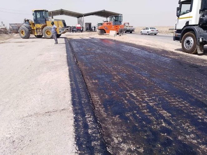وزارة الاعمار  والاشغال العامة تشارف على انجاز مشروع طريق محمد القاسم  في محافظة البصرة بكلفة تجاوزت 8 مليار دينار