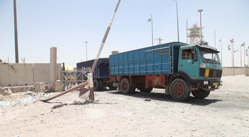 اكثر من 6 مليارات ايرادات منفذ زرباطية خلال حزيران