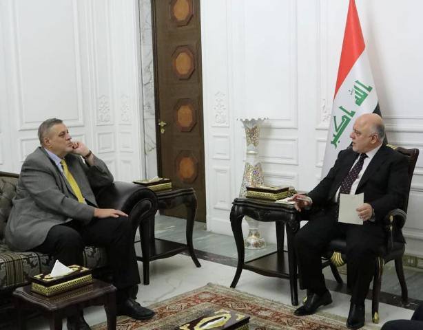 العبادي لكوبتيش: ماضون في توفير المتطلبات الخدمية لجميع المحافظات