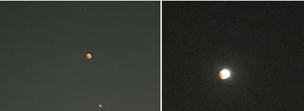 بالصور:خسوف القمر الكلي في سماء كربلاء المقدسة.