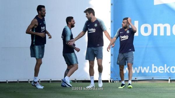 صور: ميسي يعود لتدريبات برشلونة