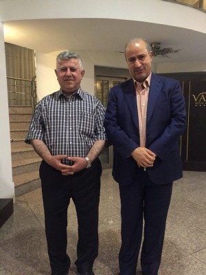 رئيس اتحاد الكرة الايراني يزور اربيل ويبحث مع مسعود توطيد العلاقة