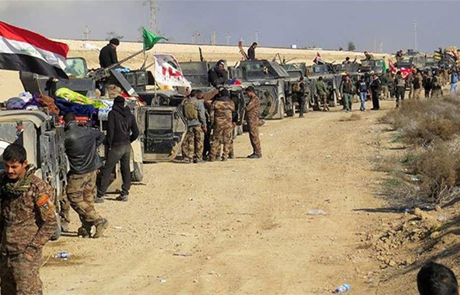 اوامر من العبادي بسحب قطعات الحشد الشعبي من نينوى وتسليم مقر قيادته الى قطعات الجيش