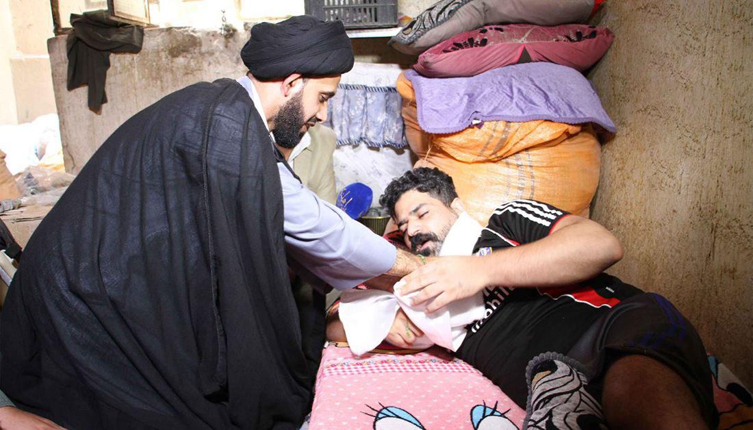العتبة الحسينية تتكفل بعلاج جريح من الجيش العراقي خارج البلاد