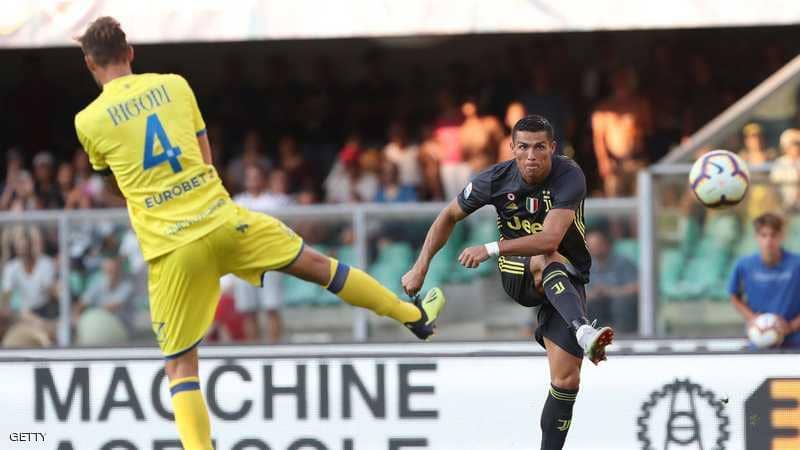 يوفنتوس يعاني في أول مواجهة لرونالدو (فيديو)