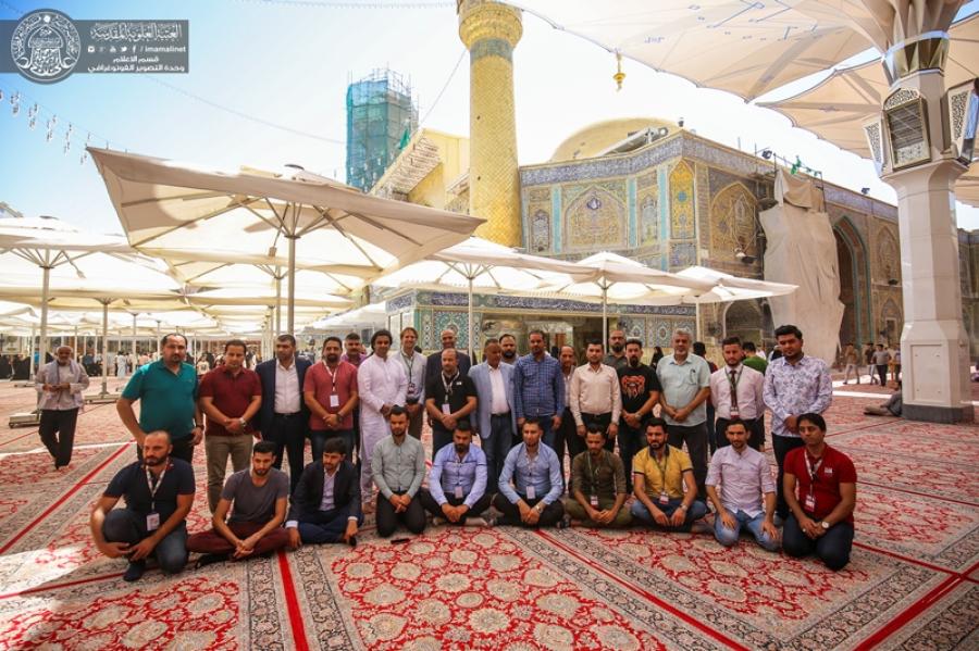 وفد ممثلي دول الجامعة العربية يزور النجف ومرقد الامام علي عليه السلام