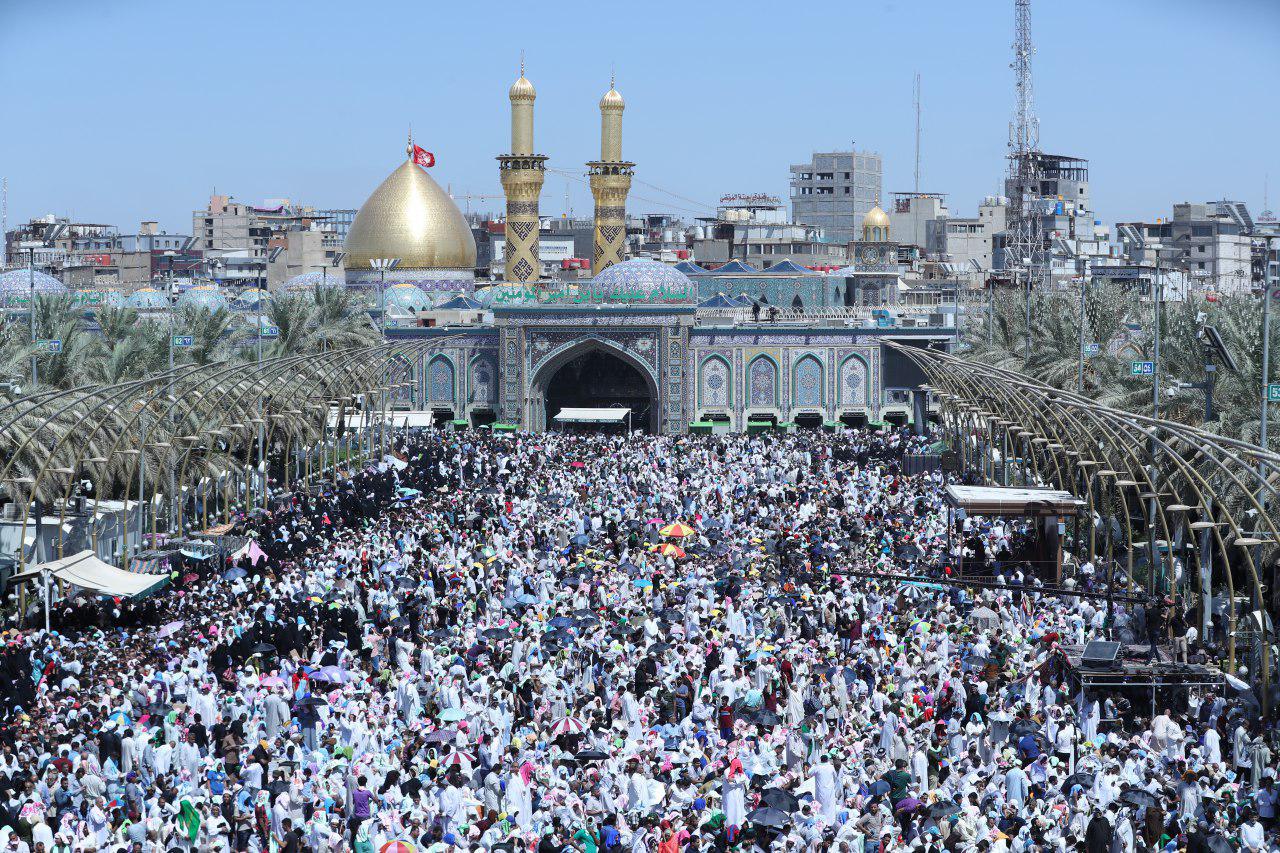 شاهد بالفيديو اجواء زيارة عرفة في كربلاء