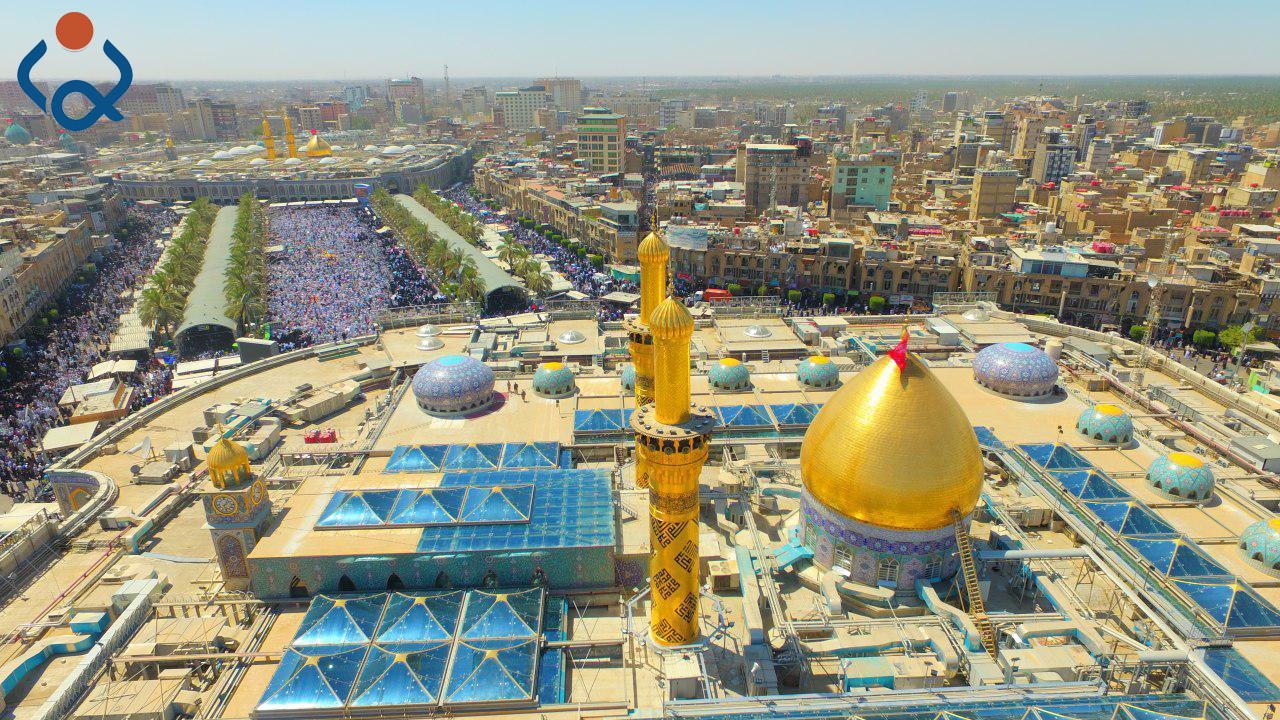 من الجو .. كربلاء في يوم عرفة (مصور)