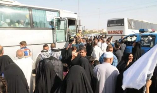 عودة اول قافلة للحجاج العراقيين برا يوم غد السبت