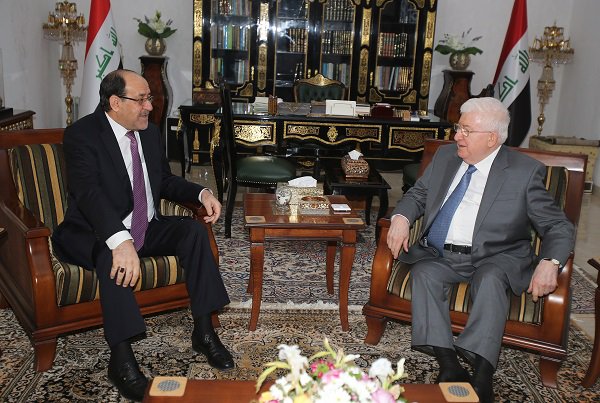 معصوم والمالكي يبحثان مساعي تشكيل الكتلة الأكبر ويؤكدان أهمية "التمسك" بالدستور