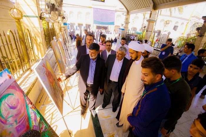 كربلاء:معرض للرسم بين الحرمين الشريفين بمشاركة دولية تزامنا مع عيد الغدير الأغر