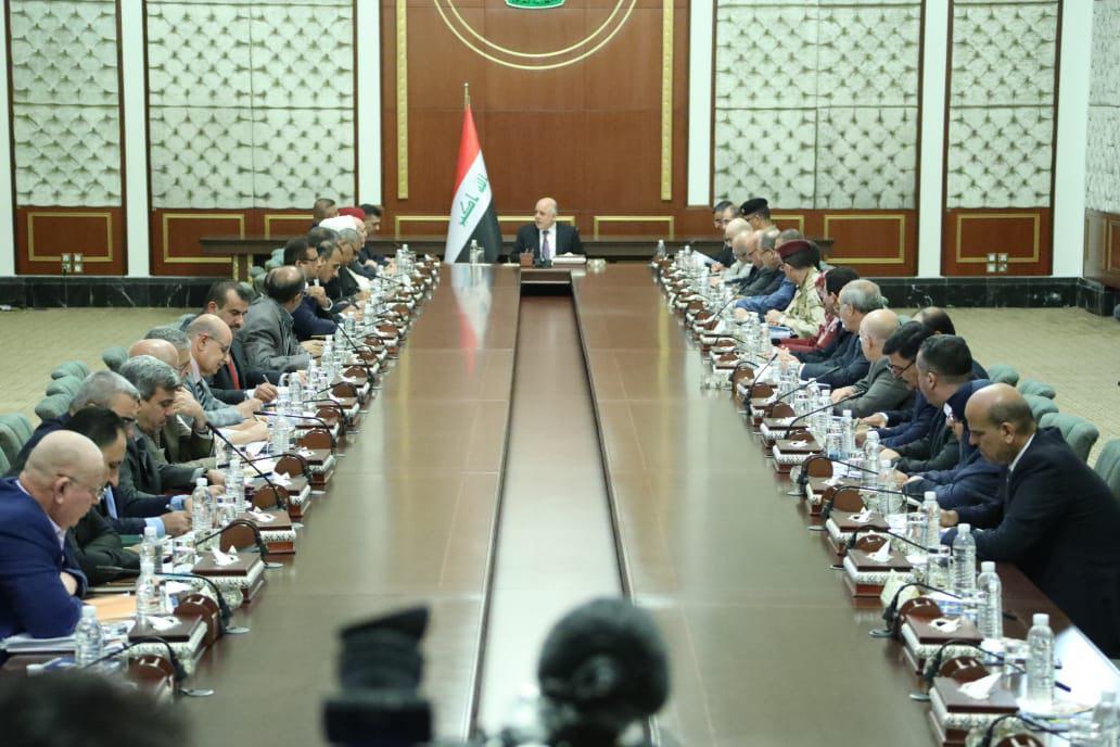 العبادي : الحكومة بدأت بمحاسبة المقصرين بعملهم فيما يخص محافظة البصرة