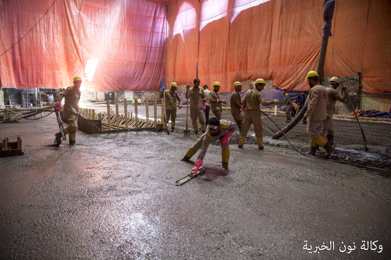 بالصور.. تعرف على تطورات العمل في سرداب الرأس الشريف بالصحن الحسيني المقدس