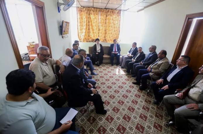 السيد احمد الصافي من البصرة:نحن هنا نمثل المرجع السيستاني وليس العتبة العباسية