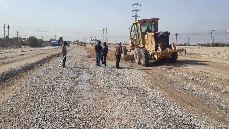 قرب انجاز مشروع تأهيل طريق محمد القاسم في محافظة البصرة باكثر من ٨،٢ مليار دينار