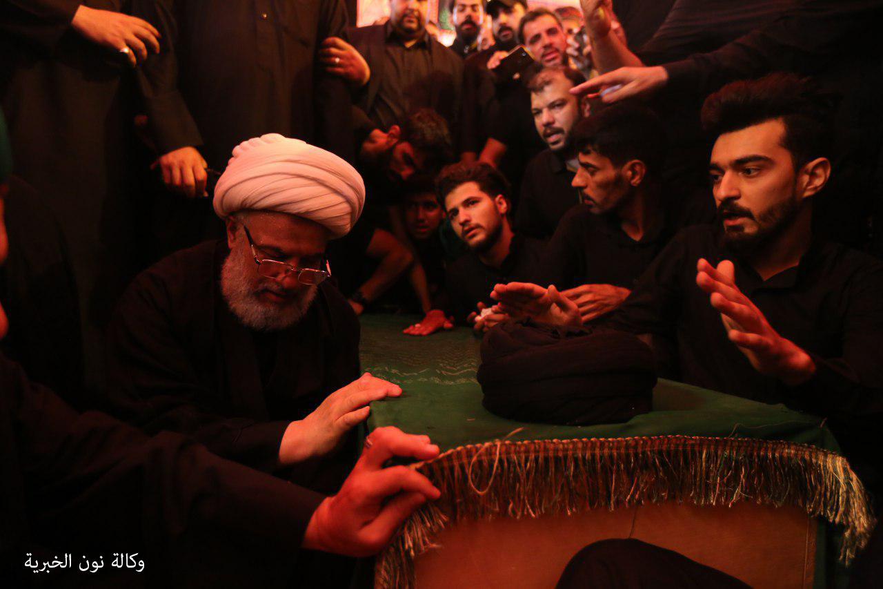 بالصور.. ممثل المرجع السيستاني يشارك بتشييع جثمان السيد "محمد علي الحلو"