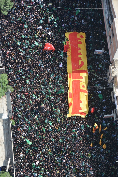 تقرير مصور من الجو لعاشوراء كربلاء