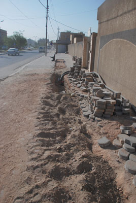 لقطات مصورة لعشوائية انجاز بعض المشاريع في كربلاء
