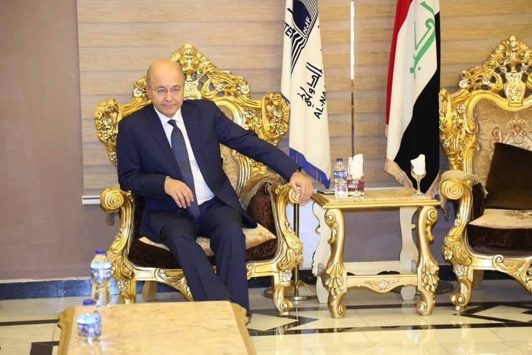 برهم صالح يلتقي الصدر ويبحث معه تشكيل الحكومة ومنصب رئيس الجمهورية