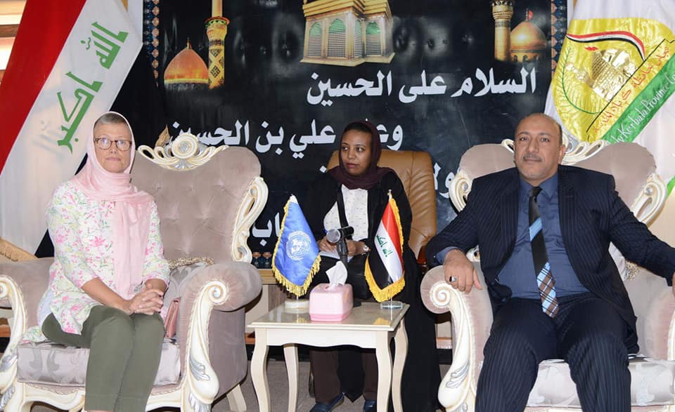 نائب رئيس بعثة الأمم المتحدة لمساعدة العراق للشؤون السياسية والانتخابية تزور كربلاء