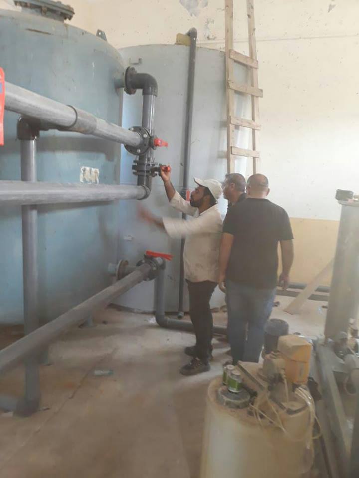 بالصور:العتبة الحسينية المقدسة تؤهل محطة مياه متوقفة منذ سنوات بناحية الدير شمالي البصرة