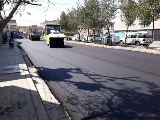 وزارة الإعمار والبلديات  تنفذ اعمال تأهيل وتطويرعدداً من الطرق في محافظتي كربلاء المقدسة والمثنى