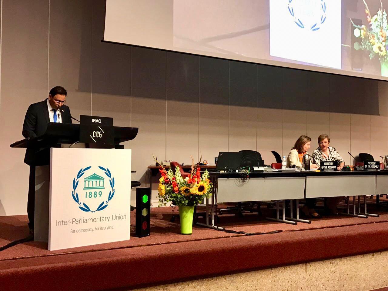 الكعبي يدعو اعضاء البرلماني الدولي لبغداد :سترون " عراق " غير الذي تسمعون عنه عبر ماكنة اعلامية مضادة