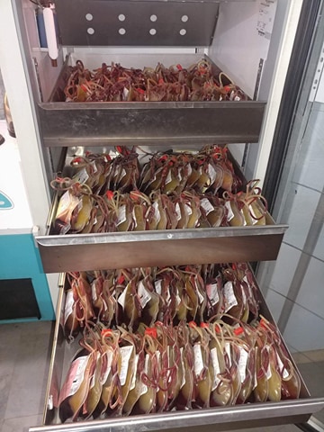 مصرف الدم بكربلاء يجمع 500 قنينة استعدادا لزيارة الأربعين