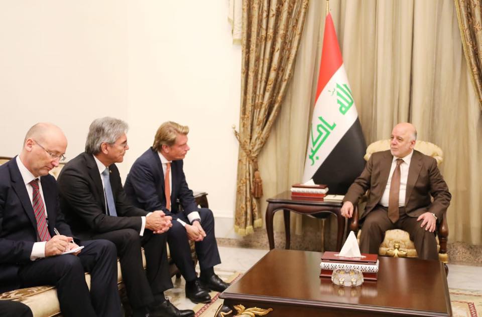 العبادي يلتقي وفد شركة سيمنز الالمانية