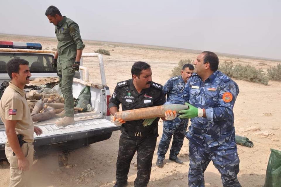 شرطة كربلاء :اتلاف مخلفات حربية في تفجير مسيطر عليه غربي المدينة